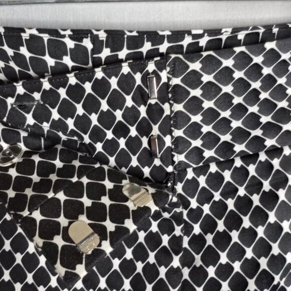 Worthington Modern Fit Black/White Capri Pants Women's Plus Size 18 - Picture 7 of 9